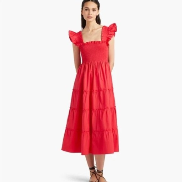 Hill House Dresses Hill House Nap Dress Ellie Red Raspberry M